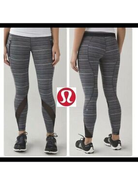 Lululemon Inspire Tight II (Mesh)
Cyber Black Deep Coal / Black Sz 6